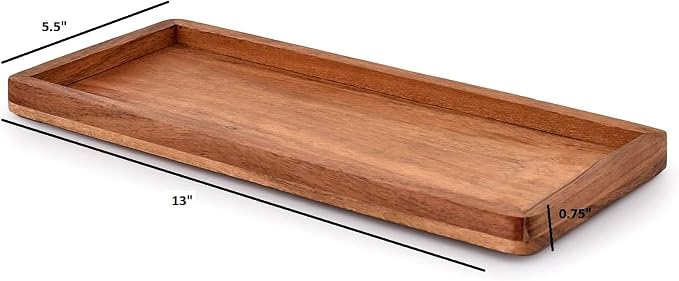 Acacia Wood Rectangular Wooden Platters - Image 6
