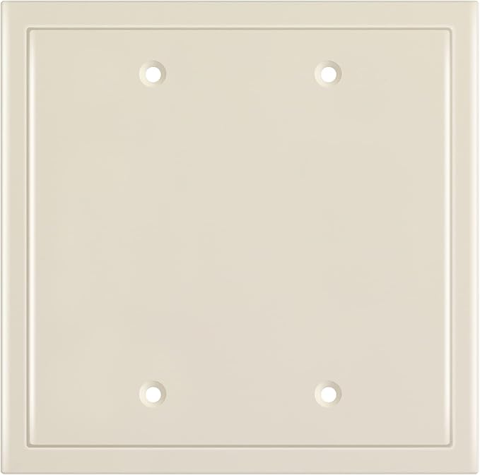 Modern Edge Decorative Wall Plate Switch Plate Outlet Cover, Durable Solid Zinc by HenneBery