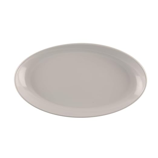 GET 16" x 9" White Oval Melamine Platter | Dishwasher safe, Shatterproof - Image 7
