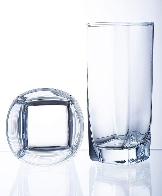 Le'raze Collins Everyday Drinking Glasses Set of 16 Drinkware Kitchen Glasses - Image 9
