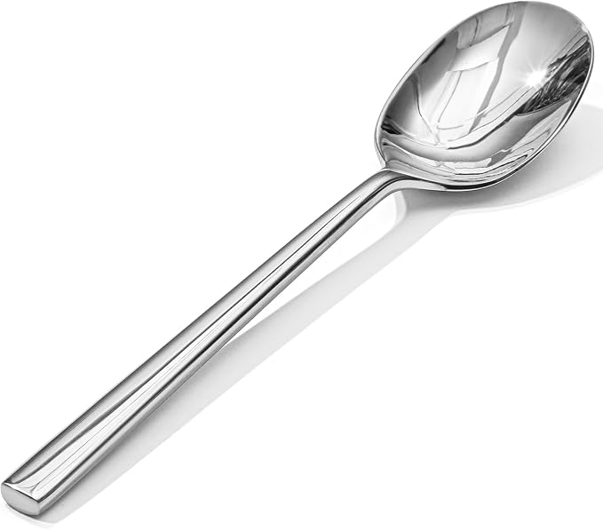 24 Piece Dinner Spoons Set, Stainless Steel Spoons | Forged Stainless Steel by KINGSTONE