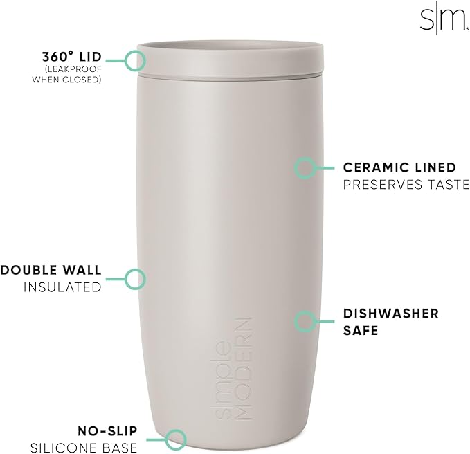 Simple Modern Halloween Travel Coffee Mug 360° Lid | 16oz | Witch | Voyager - Image 5