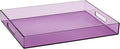 Sooyee Violet Clear Acrylic Serving Tray by Sooyee