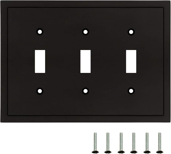 Modern Edge Decorative Wall Plate Switch Plate Outlet Cover, Durable Solid Zinc - Image 8