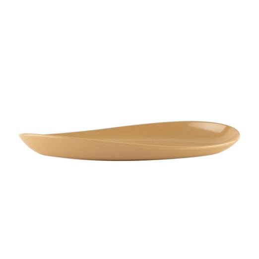 G.E.T. OP-1690-LT Latte 16 Oval Serving Platter Dishwasher Safe Melamine Plastic - Image 6