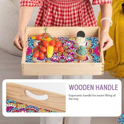 EWJRNSF Diamond Art Kits for Adults Wooden Serving Trays - Image 6
