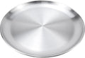 Antrader Silver Stainless Steel Tray, Round Serving Tray, Bar Party by Antrader