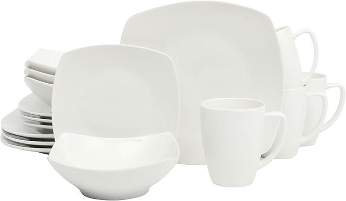 Gibson Home Zen Buffet White Porcelain Dinnerware Set by GibsonHomewares