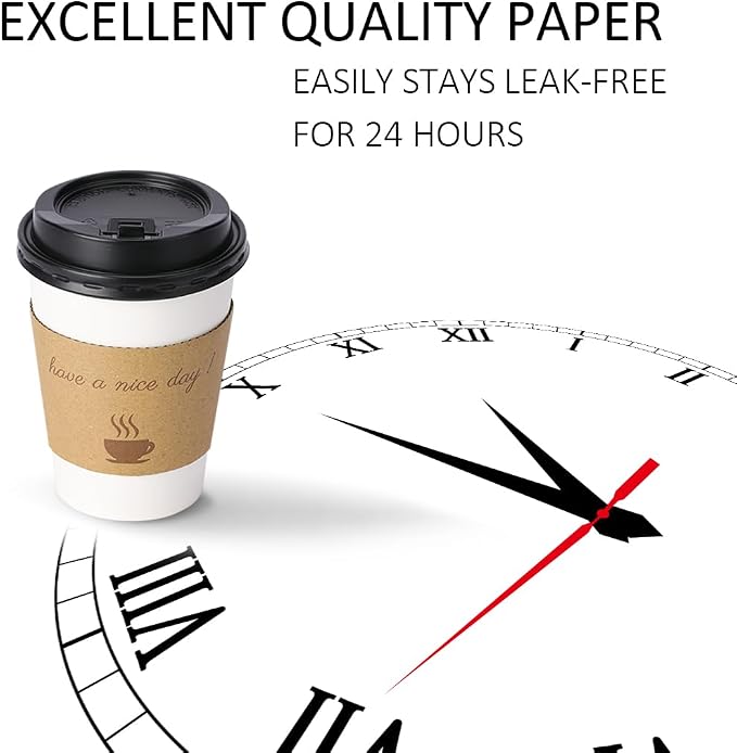 BYSNOW 500 pack 12 oz Bulk Disposable Coffee Cups - Image 3