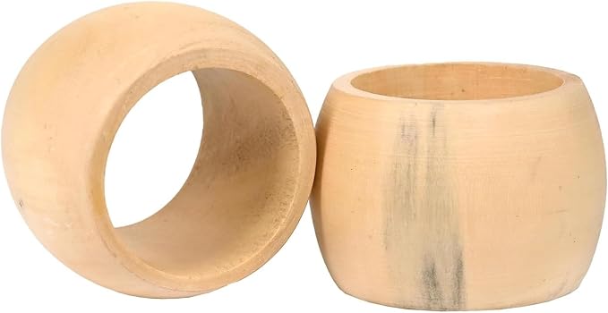 Napkin Rings Dining Table Napkin Holder, Classic Everyday Use Thanksgiving - Image 2