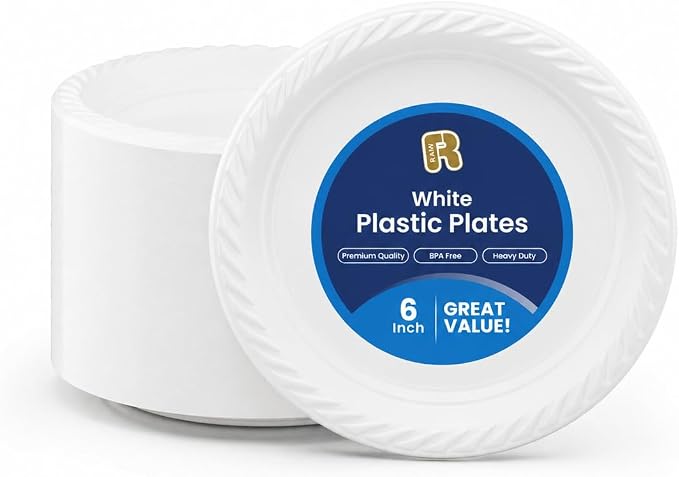 R-kay Plastic Plates Disposable by R-KAY