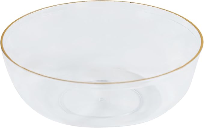 PLASTICPRO [30 Pack 6 OZ Bowls Edge Collection Clear - Image 3