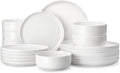 MALACASA 18 Pcs Porcelain Plates and Bowls Sets, Dinnerware Set by MALACASA