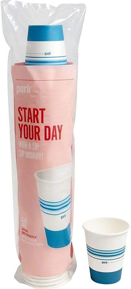 Perk 12 Oz Paper Hot Cups - Image 3
