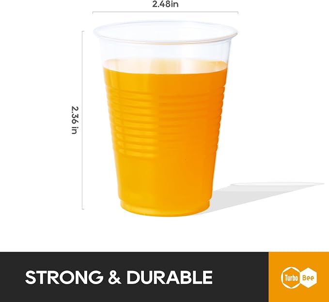 Turbo Bee 5oz Disposable Plastic Cups 500 Pack - Image 2