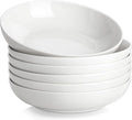 MALACASA 8.85" Large Pasta Bowls, 42 OZ White Salad Bowls Soup Bowls, Porcelain by MALACASA