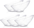 5 Pack Clear Plastic Serving Bowls by GoodLuck