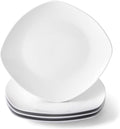 10" Square Dinner Plates Set of 4, Appetizer & Dessert, Dishwasher Safe by fMBB