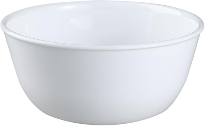 Corelle Livingware Set of 3 Winter Frost White 28 oz Vitrelle Glass Soup & - Image 2