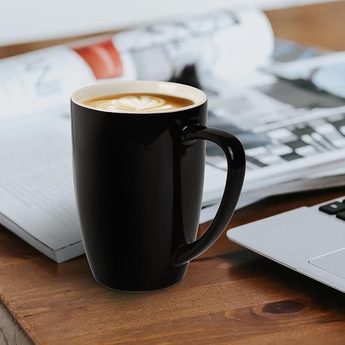 homEdge Porcelain Mug Set, 16 Ounces Cup - Image 3