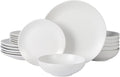 Gibson Home Bethel 18 Piece Plates and Bowls Ceramic Stoneware Organic Shape by GibsonHomewares