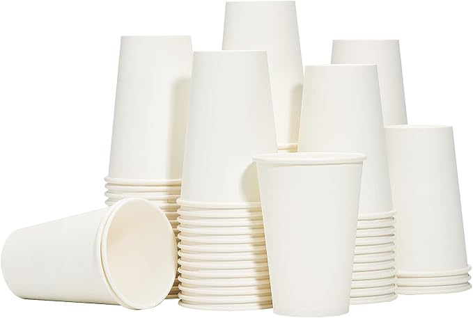 RACETOP Coffee Cups 12 oz, 1000 Pack Disposable Paper Cups | Thickened Paper by RACETOP