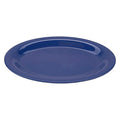 GET OP-120-PB Melamine Oval Serving Platter / Dinner Plate, Peacock Blue | by Unknown