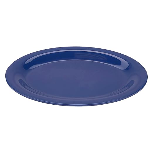 GET OP-120-PB Melamine Oval Serving Platter / Dinner Plate, Peacock Blue | by Unknown