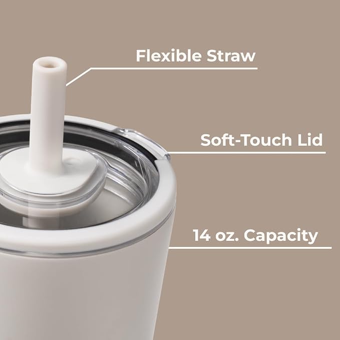 HydroJug Everyday Tumbler 14 oz, Ceramic-Lined Straw Cup - Image 4