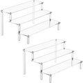 HENABLE 2PCS Large Acrylic Display Risers, Perfume Stand Organizer, Tabletop Use by HENABLE