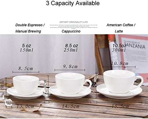 Coffeezone Double Espresso Coffee Cup and Saucer Free Pour Coffee or Small - Image 4