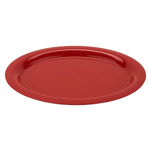 GET 13 1/2" x 10 1/4" Oval Melamine Dinner Plate | Dishwasher safe, Shatterproof by Unknown