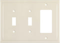 Modern Edge Decorative Wall Plate Switch Plate Outlet Cover, Durable Solid Zinc by HenneBery