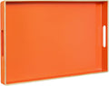 Orange Decorative Tray for Coffee Table, Serving Tray by MAONAME