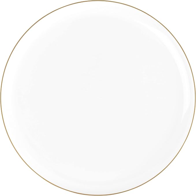 White Plastic Party Plates - Image 2