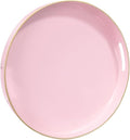 13" Pink Decorative Tray, Plastic Round Serving Tray by MAONAME