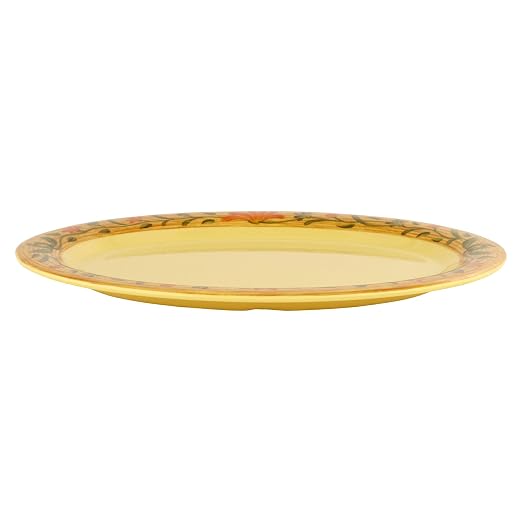 GET OP-135-VN Melamine Oval Serving Platter / Dinner Plate, 13.5" x 10.25" - Image 3