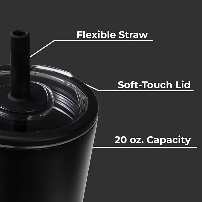 HydroJug Everyday Tumbler 20 oz, Ceramic-Lined Straw Cup - Image 4