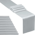SiinvdaBZX 12 Pcs Silver Satin Table Runner 12 x 108 inches Long | Bright by SiinvdaBZX