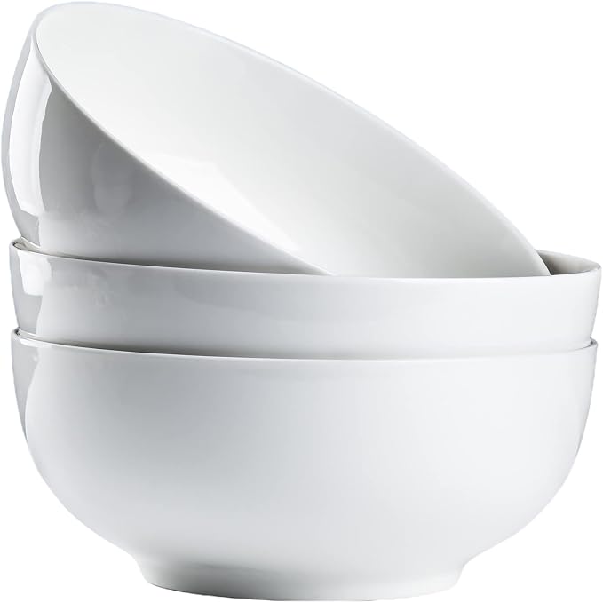 Hesen 60 oz Large Soup Bowl, Pho Bowls, Large Ramen Bowl Set of 3, 8 in Off by Hesen