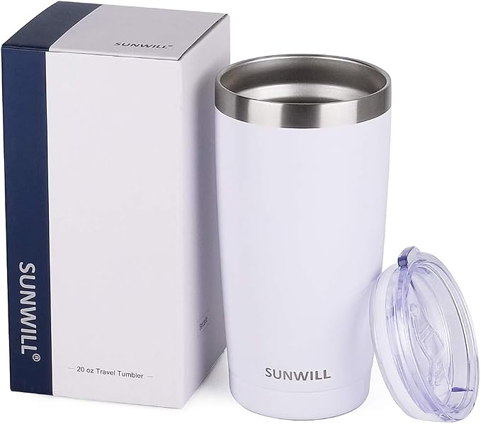 SUNWILL Travel Coffee Tumbler 20 oz, Insulated Mug - Image 5