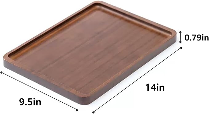 XZHXFX Bamboo Serving Tray, | Food Tray - Image 3