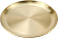 Antrader Round Gold Tray, Stainless Steel Tray by Antrader