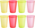 Blwan 8-Pack 15.2oz Plastic Cups, BPA-Free Reusable Drinking Cups, Unbreakable by Unknown