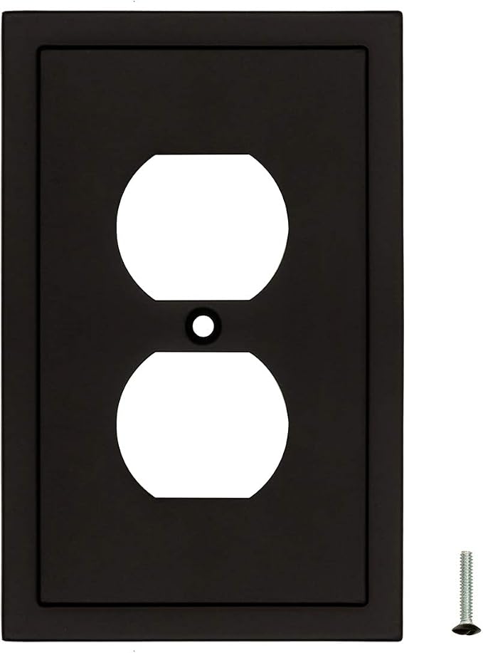 Modern Edge Decorative Wall Plate Switch Plate Outlet Cover, Durable Solid Zinc - Image 8