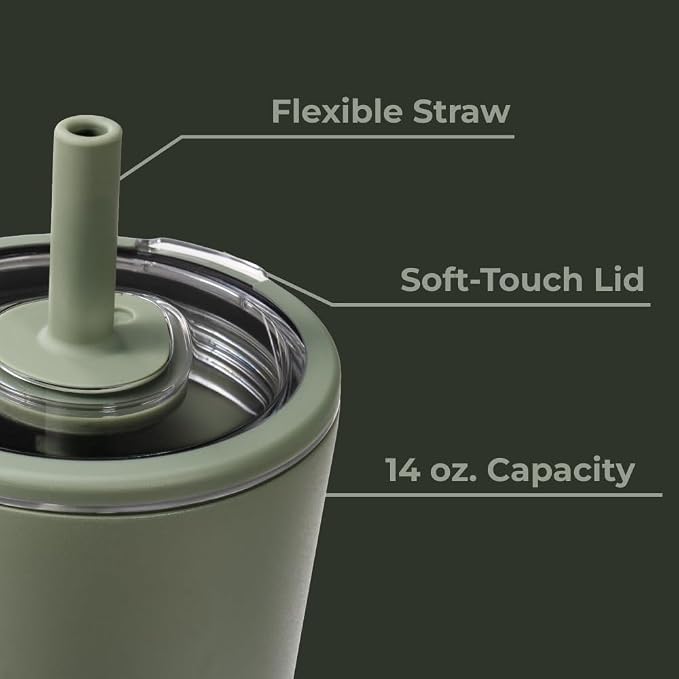 HydroJug Everyday Tumbler 14 oz, Ceramic-Lined Straw Cup - Image 4