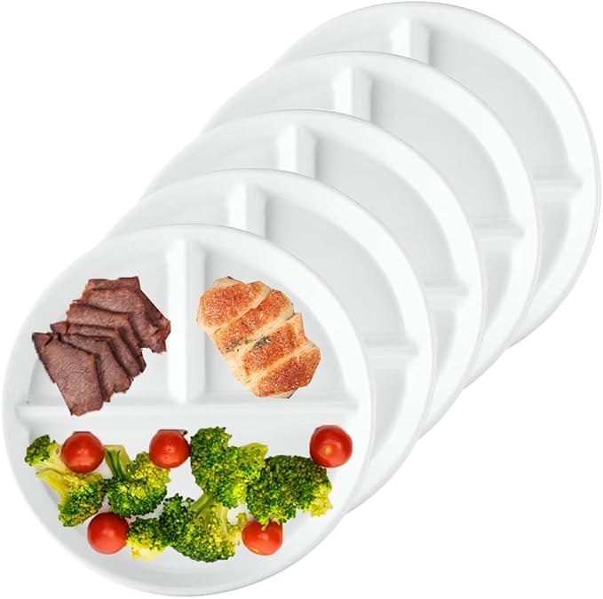 RUIBOLU Unbreakable Divided Plates 5PCS - Image 3