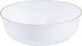 PLASTICPRO [30 Pack 6 OZ Bowls Edge Collection White by PLASTICPRO