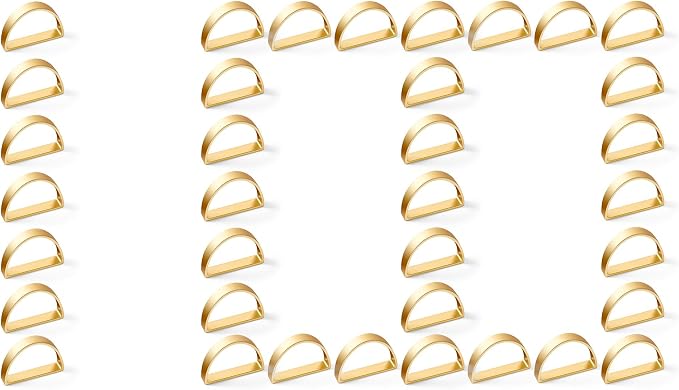 APTWOW Gold Napkin Rings Set of 100, Semicircle Metal Gold Napkin Holder Buckles by APTWOW