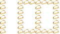 APTWOW Gold Napkin Rings Set of 100, Semicircle Metal Gold Napkin Holder Buckles by APTWOW